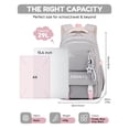thumbnail image 3 of Girls Middle High School Backpack Lightweight Waterproof Teen Backpack for 15.6 Inch Laptop, Casual Daypack with Trolley Sleeve Hidden Pocket for Travel School 30L, 3 of 7