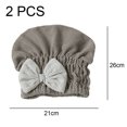thumbnail image 2 of Gorro de microfibra para cabello seco, turbante suave de secado rápido., 2 of 5