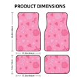 thumbnail image 2 of LAKIMCT Breast Cancer Car Mats, Neoprene Front Rear Floor Mats for Cars, Waterproof Anti-Slip Car Floor Mats Full Set, Universal(4 Pcs), 2 of 6