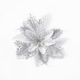 thumbnail image 2 of 10PCS Christmas Glitter Flower,Artificial Poinsettia Flowers,Merry Christmas Tree Ornaments Decoration,Christmas Tree Wreaths,Garland Holiday Decoration, 2 of 7