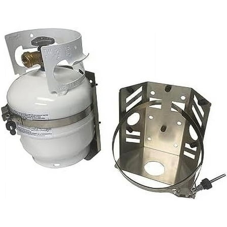 Stainless Steel Propane Tank Bracket with Quick Release T-Bolt for 5lb LP Gas Propane Bottle for Overland Vehicles, RV and Marine - Overland Axis by Preece$$Hardware