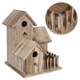 thumbnail image 2 of Unique Shape Birdhouse, Wood Bird House, Non-toxic For Birds Swallows Parrots Other Wild Animals, 2 of 8