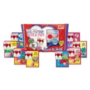 Candy-Valentine Heart Pops & Cards-1 Lb Jumbo Bag