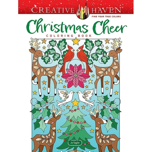 Adult Coloring Books: Christmas Creative Haven Christmas Cheer Coloring Book, (Paperback)