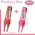 thumbnail image 2 of TAMUNI 2 PCS LED Tweezers, Enhanced Precision Eyebrow Tweezers with Light, Stainless Steel, Face Hair Removed Tool Good for Your Daily Beauty Routine (2 Colors), 2 of 7