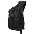 thumbnail image 2 of Mochila Mochila Bandolera Bandolera Pesca Montañismo Bolsa de señuelos al aire libre Camuflaje negro, 2 of 10