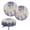 Butterfly Floral, variant on ZIATUBLE Cow Print Chair Seat Cushion Cover Polyester Round Stool Slipcover 14-16 Inch Easy to Install Padded Bar Stool Covers Round Pack of 2 Universal Elastic Bar Stool Covers Round