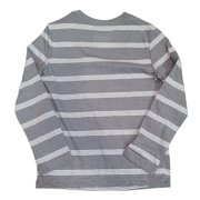 Jumping Beans Essentials Tee – Size 4, Gray/White Stripes, Long Sleeve