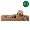 thumbnail image 6 of FurHaven Pet Products Quilted Cooling Gel Top Sofa Pet Bed for Dogs & Cats - Toasted Brown, Large, 6 of 13