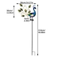 thumbnail image 3 of Solar Peacock Garden Stake Light Metal Peacock Decorative Light With Crackle Glass Body 2 Light Modes Waterproof LED Light For Yard Patio, 3 of 9