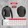 thumbnail image 3 of First Mfg Co - Flashback - Women's Motorcycle Biker Riding Black Leather Jacket - Medium - Gussets Armor Pockets, 3 of 5