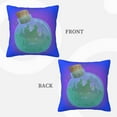 thumbnail image 3 of LNWH Decorative Pillow Covers, Toxic Liquid Square Sofa Decorative Knit Pillow Case, 26"x26", 3 of 8