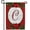 Letter C, variant on America Forever Red Poinsettia Monogram M Garden Flag, 12.5 x 18 inch Double Sided, Christmas Holiday Personalized Initial Letter Outdoor Decor