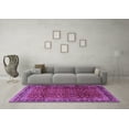 thumbnail image 3 of Ahgly Company Indoor Round Persian Purple Traditional Area Rugs, 8' Round, 3 of 4