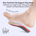thumbnail image 6 of PU Half Orthopedic Insoles Plantar Fasciitis Arch Support Shoe Insert For Men Women Running Sneakers,1Pair, 6 of 9