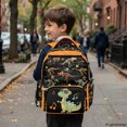 thumbnail image 6 of FUIALDOLG Dinosaur Skeleton Camo Pattern Lightweight School Backpack with Padded Multi-Pocket Kids Backpack, Large Capacity 17 Inch Book Bag for Sports Travel, 6 of 10