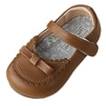 thumbnail image 1 of Wo-Fusoul Flat Shoes for Girls, Soft Round-Toe Bowknot Design, Versatile Spring and Summer Casual Slip-Ons, Beige Color, Size 21, 1 of 8