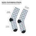 thumbnail image 3 of Bingfone Compression Socks for Women and Men Long Socks for Running Athletic Cycling Nurse- Tulips Flowers, 3 of 7