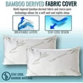 thumbnail image 2 of Sleepsia Bamboo Pillow, King Size Premium Memory Foam Pillow with Washable Pillow Case (King), 2 of 6