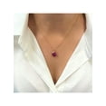 thumbnail image 5 of Rachel Koen Diamond Pink Rhodolite Pendant Necklace 18K Yellow Gold 16 Inches, 5 of 5