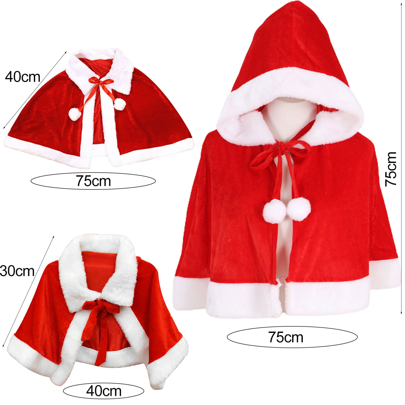  haikyuu Women Christmas Santa Cloak Gift Box Hooded XMas Poncho  Wrap Cape Cosplay Costume : Clothing, Shoes & Jewelry