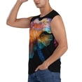 thumbnail image 3 of Fotbe Bioluminescent Underwater Flower Men's Camiseta sin Mangas Estampada para Hombres, Playera Casual para Gimnasio, Entrenamiento, Playa-X-Large, 3 of 7