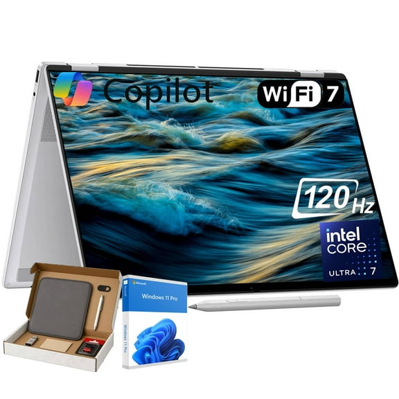 HP OmniBook 7 Flip 16 2-in-1 Professional Business Laptop, 16" 3k OLED Touch, 32GB DDR5, 2TB SSD, Intel 8-Core Ultra 7 258V, 5MP IR Camera, Wi-Fi7, Backlit Keyboard, Windows 11 Pro, Copilot AI