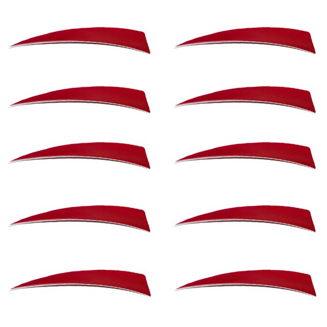 10 piezas de 5 pulgadas de escudo de s artificiales de ala izquierda Fletchings para rojo kusrkot Tiro al arco