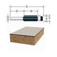 thumbnail image 3 of Bosch 1/4In Solid Carbide Flush Trim Router Bit, 3 of 3