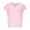 (Style 142)Pink, variant on NuoCaiYun Eyelet Tops for Women Summer V Neck Short Sleeve Shirts Fashion Smocked Waist Crop Top Casual Plain T Shirts
