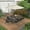 Gray, variant on VMOPU Extendable Outdoor Dining Table with UmbrellaHole for 6-8 person for Gardens, Corridors, Lawns