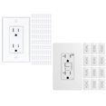 thumbnail image 1 of 100 Pack 15A Wall Outlet, White Decorator Receptacle with Wall Plate & 12 Pack GFCI Outlets, 1 of 6