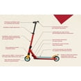 thumbnail image 7 of Machrus Scooride Skedaddle S-30 Premium Folding Kids Kick Scooter - Red, 7 of 7
