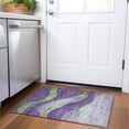 thumbnail image 4 of Dalyn Rugs Machine Washable Indoor/Outdoor Chantille Purple 1'8" x 2'6" Rug, 4 of 7