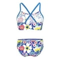 thumbnail image 2 of MSemis Girl's Tropical Palm Printed Tankini Sets Swimwear, 2 of 3