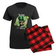 thumbnail image 5 of CafePress - St. Patrick Yorkie Women's Dark Pajamas - Women's Short Sleeve Print T-Shirt and Pants Dark Cotton Pajama Set, 5 of 7