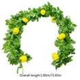 Clearance & Promo, Simulated Lemon False Flower Vines Staircase Door