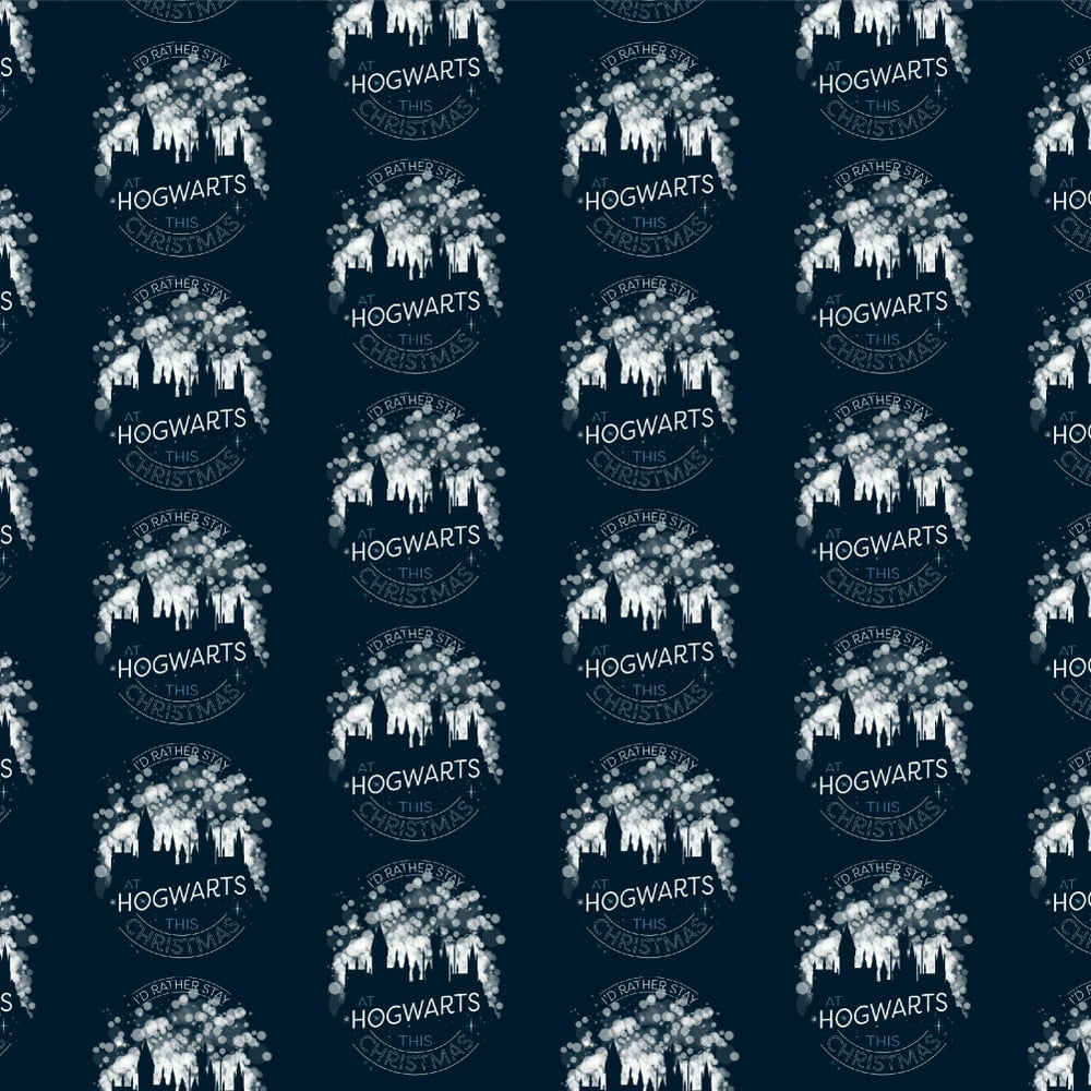 Harry Potter Hogwarts for Christmas Premium Roll Gift Wrap Wrapping