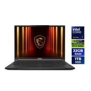MSI Stealth 16 AI - 16" - GeForce RTX 5060 Laptop GPU - Intel Core Ultra7-255H RTX - 32GB DDR5 - 1TB NVMe SSD - 240 Hz OLED Display - Win 11 Home (Stealth 16 AI A2HWFG-041US )
