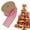 A, variant on Christmas Wired Edge Ribbons 2 Inch Wide Wired Ribbons Christmas Printed Wired Ribbon Roll for DIY Christmas Wreath Bows Crafts Decoration, A