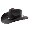 thumbnail image 5 of SRZYMJ Cowboy Hat,Cowgirl hat,Brown Cowboy Hats for Women/Mens Straw Wide with Shapeable Brim Western Cowboy Hat for Womens, 5 of 5