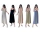 thumbnail image 4 of Guardurnaity Vestido Largo Sin Mangas Gasa Ropa De Verano Sexy Vestido Suelto, Blanco, L Vestidos Blanco L, 4 of 6