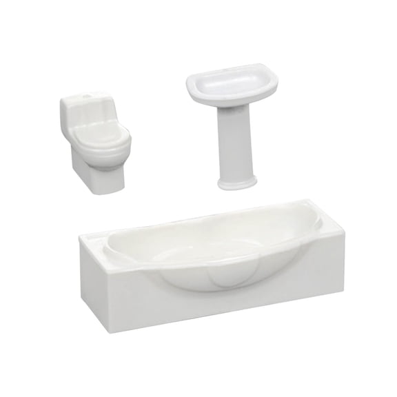 Bañera fregadero simulación CUTICAT inodoro vívido casa de juguete modelo de inodoro casa de muñecas juguete en miniatura para DIY Miniture baño