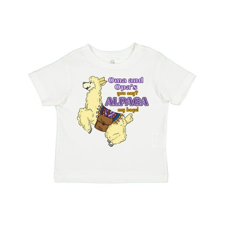 

Inktastic Cute Jumping Alpaca Oma and Opa s You Say ALPACA My Bags Gift Toddler Boy or Toddler Girl T-Shirt