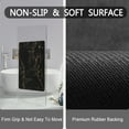 thumbnail image 4 of Black Bath Mats for Bathroom 20"x32" Non Slip Quick Dry Super Water Absorbent Marble Bathroom Rug Washable Thin Bathroom Rugs Fit Under Door, 4 of 5