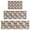 Lightgray Highland Cow, variant on Beige Highland Cow Flower Cartoon Pattern Kitchen Rugs Sets Of 3,Kitchen Runner Rugs Non Skid Washable,Decorative Kitchen Floor Mats for Kitchen,Sink,Laundry,17"x30" 17"x47" 17"x59"