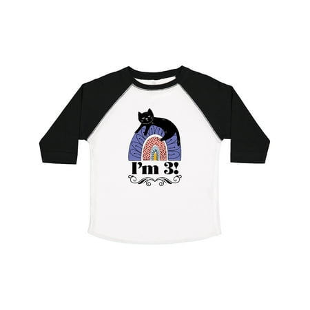 

Inktastic 3rd Birthday Scandinavian Rainbow 3 Year Old Gift Toddler Toddler Girl T-Shirt