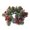 Green, variant on 1-4pcs Christmas Candle Rings Wreaths Artificial Berries Pinecones Pine Needles Garland 3 Inch Center Candle Holder Centerpiece for Table Xmas Wedding Home Decor with Red Snowy Accents