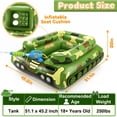 thumbnail image 2 of Teblint Inflatable Tank Pool Floats Adults - Large Pool Floaties Swimming Pool Tank with Water Cannon Blaster Swim Floaty Rafts Lake Beach Party Water Toys for Adults Green, 2 of 8