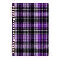 thumbnail image 2 of Haosy Purple Scottish Tartan Notebooks 2 Pcs 1-subject Journal 60 Sheets A5 College Ruled Paper Detachable Ring 8.3"x5.7", 2 of 8